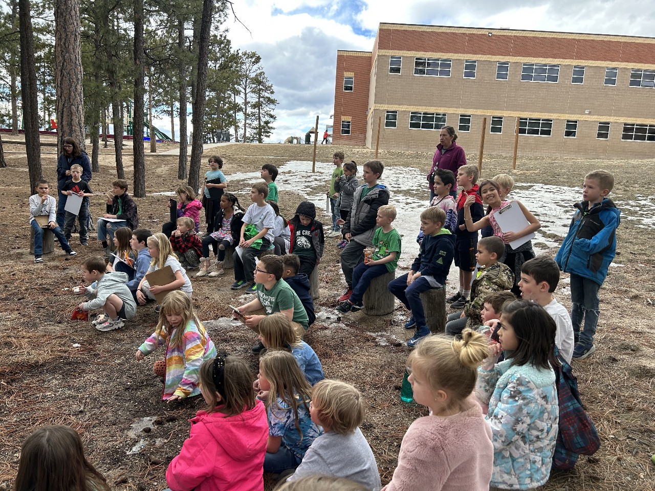 1st 3rd Grade Buddies in the Outdoor Classroom Edith